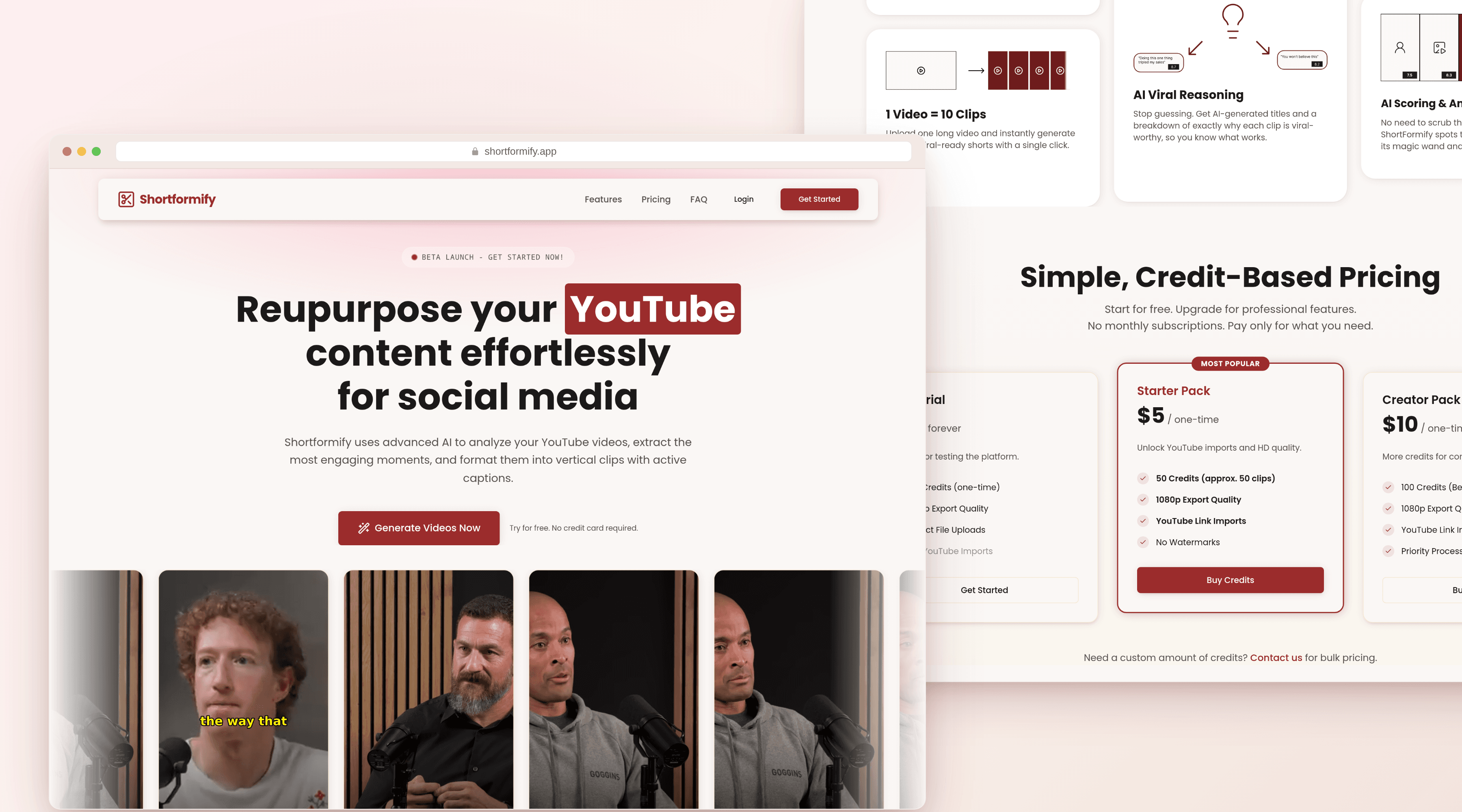 Landing page