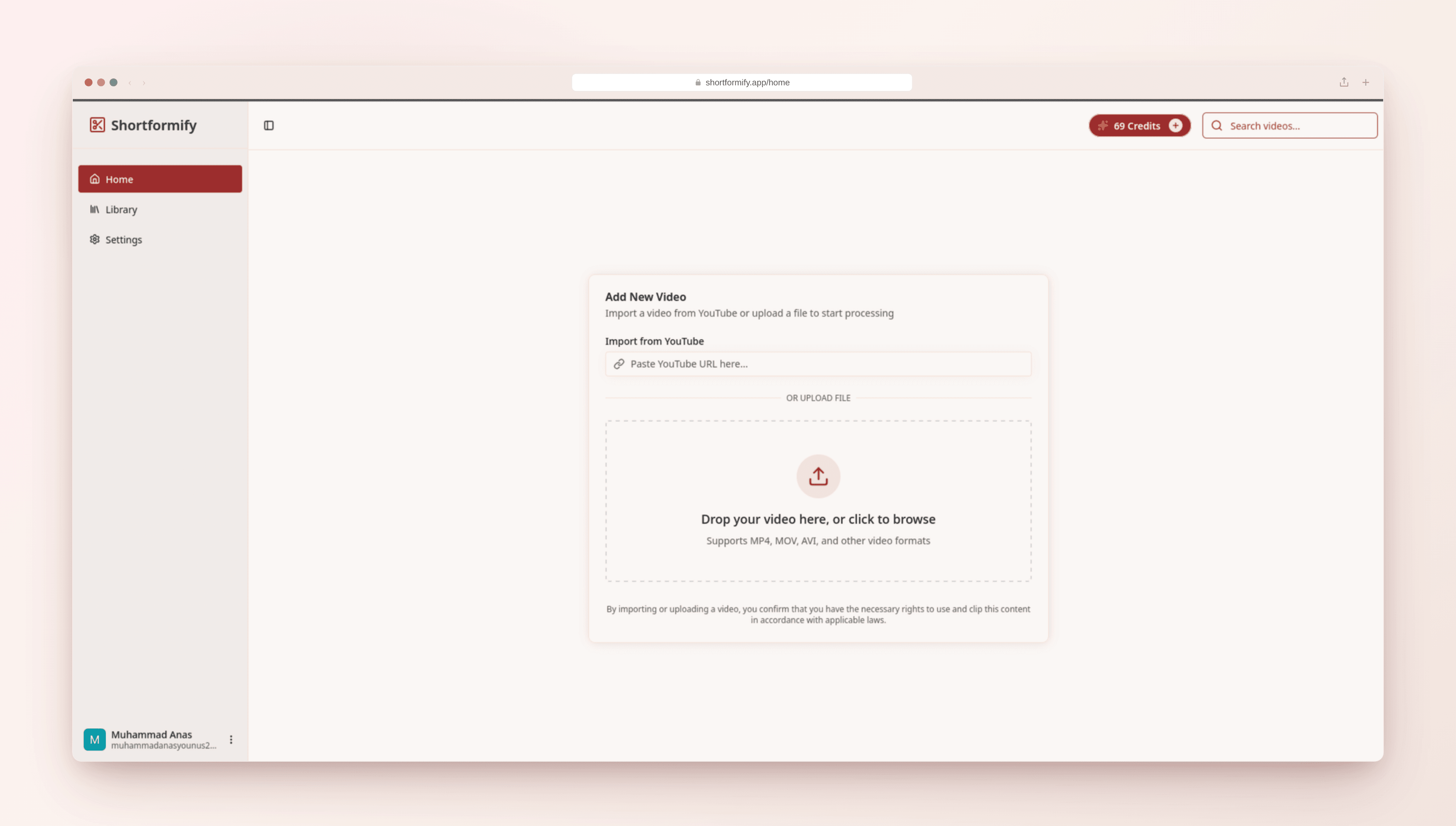 Upload flow